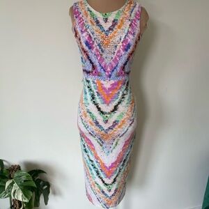 Mara Hoffman Swim Multicolor tie back midi dress XS